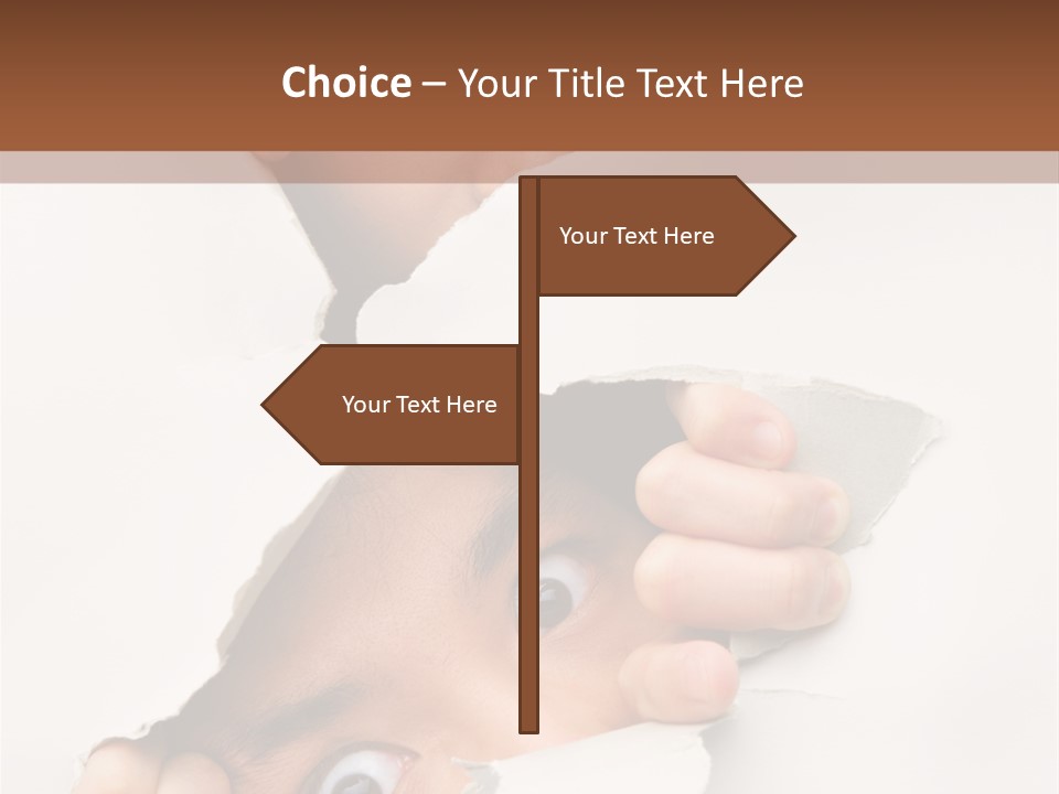 Two Hole Couple PowerPoint Template