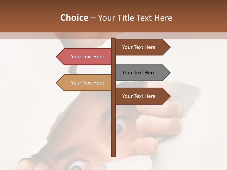 Two Hole Couple PowerPoint Template