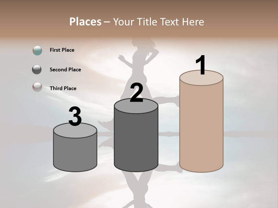 Run Female Profile PowerPoint Template