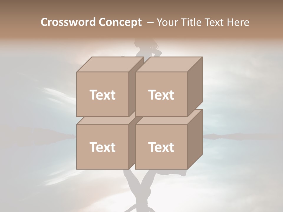 Run Female Profile PowerPoint Template