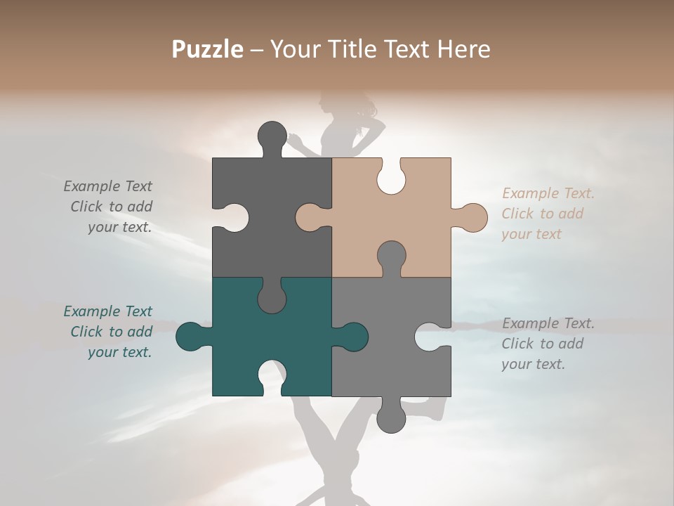 Run Female Profile PowerPoint Template