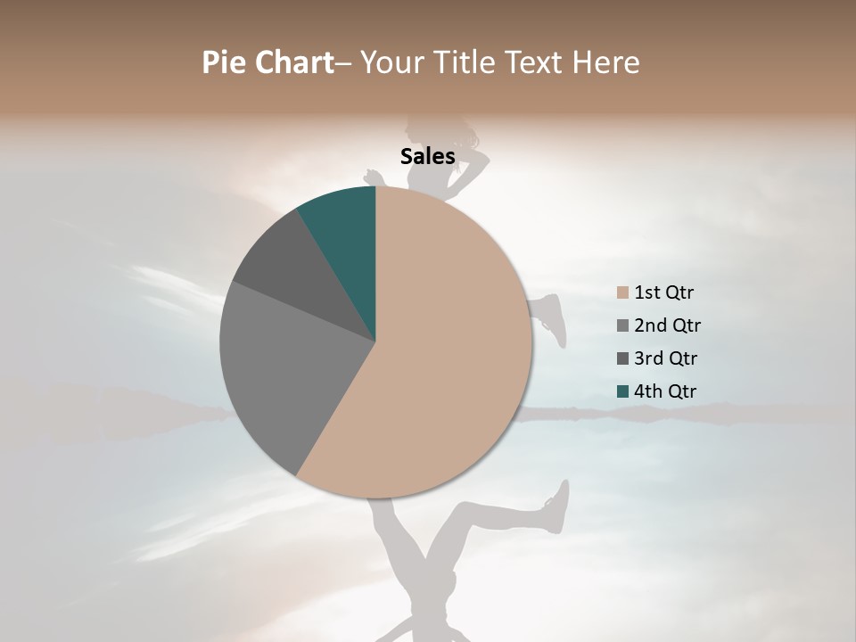 Run Female Profile PowerPoint Template