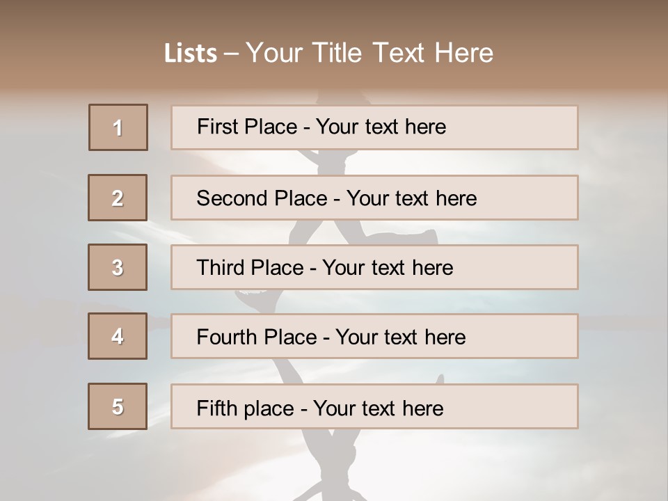 Run Female Profile PowerPoint Template