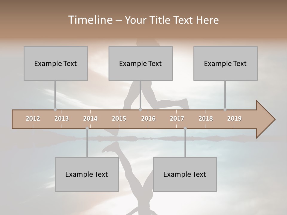 Run Female Profile PowerPoint Template