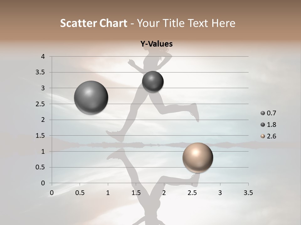 Run Female Profile PowerPoint Template