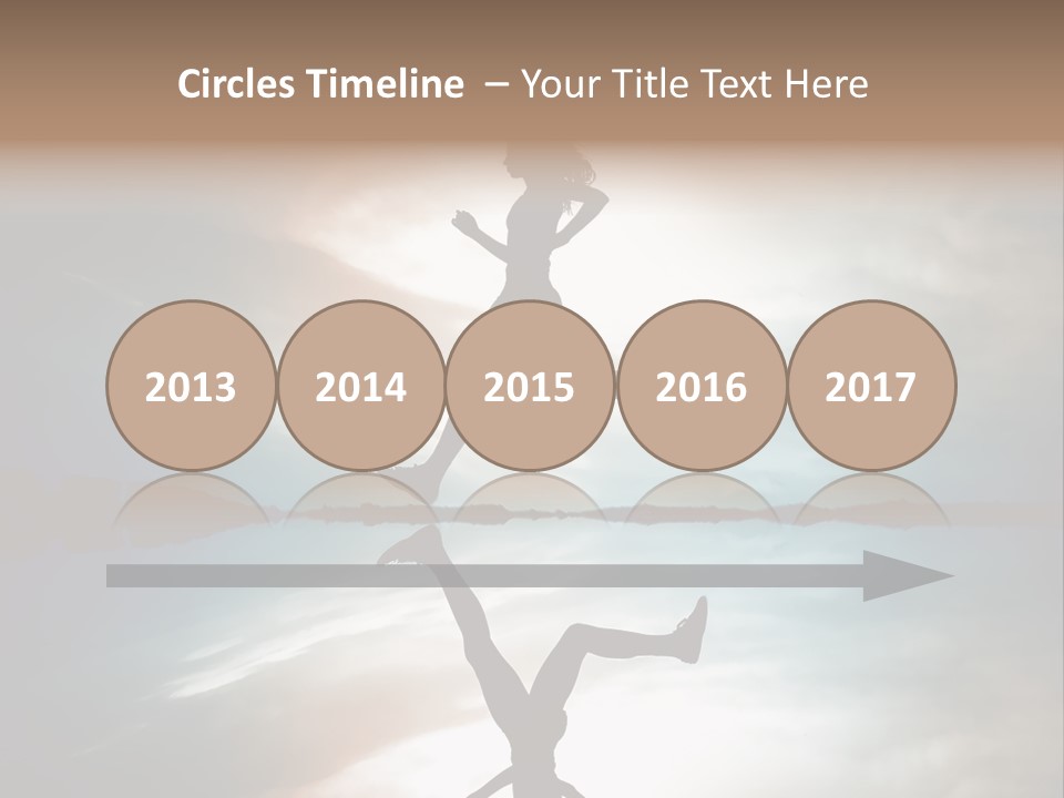 Run Female Profile PowerPoint Template