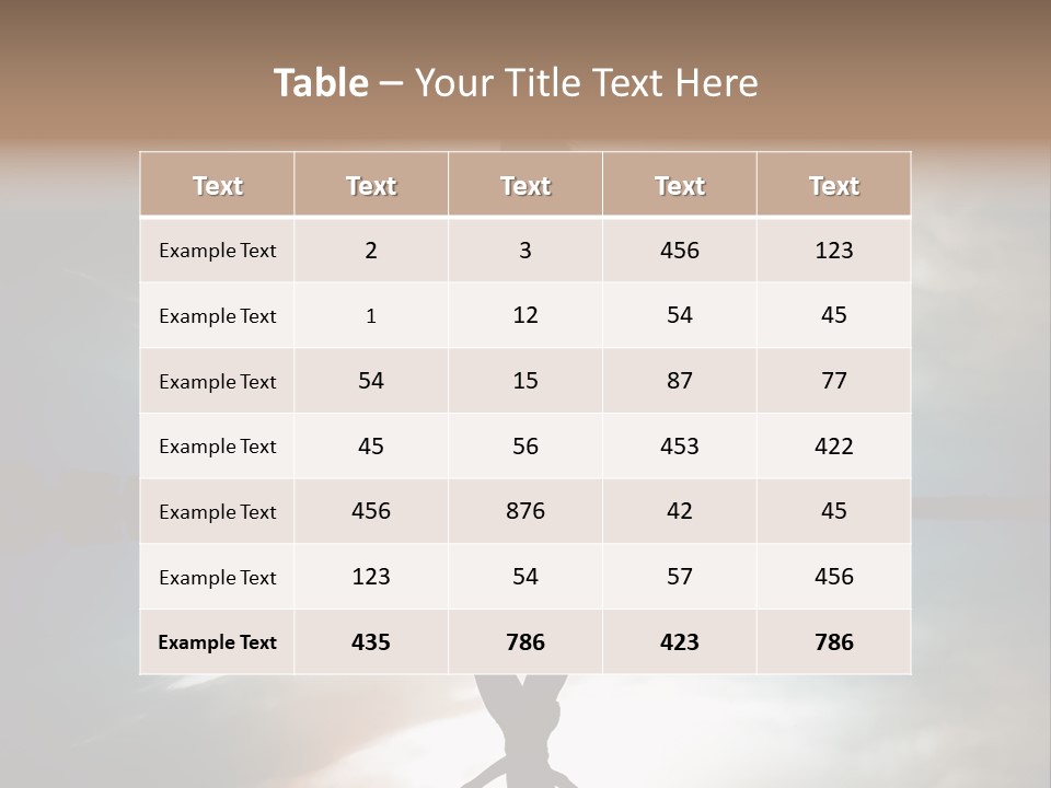 Run Female Profile PowerPoint Template