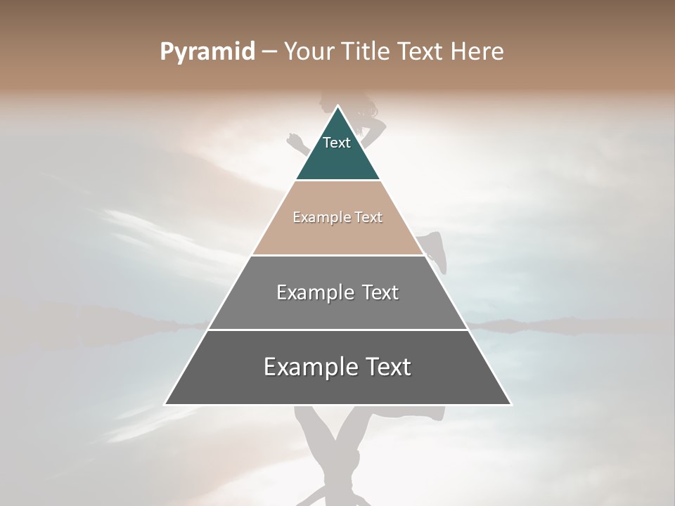 Run Female Profile PowerPoint Template