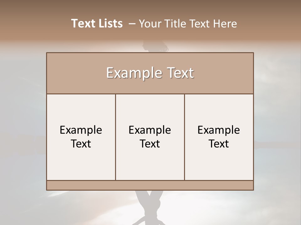 Run Female Profile PowerPoint Template