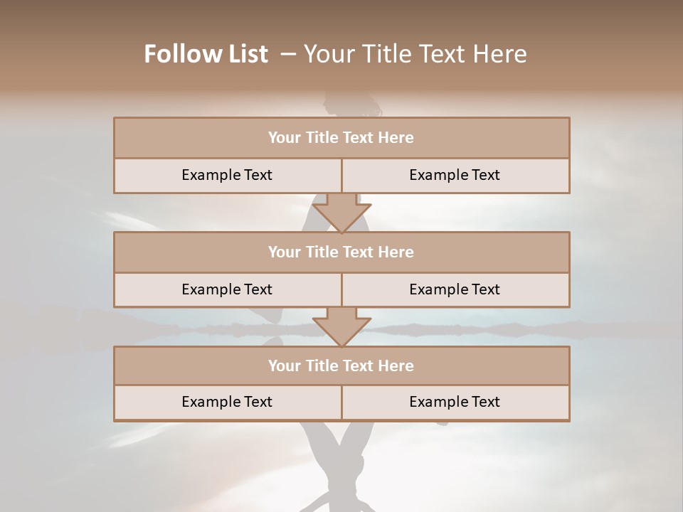 Run Female Profile PowerPoint Template