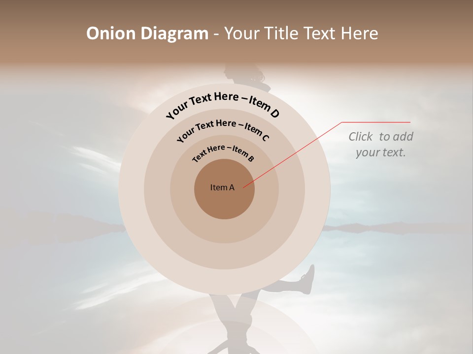 Run Female Profile PowerPoint Template