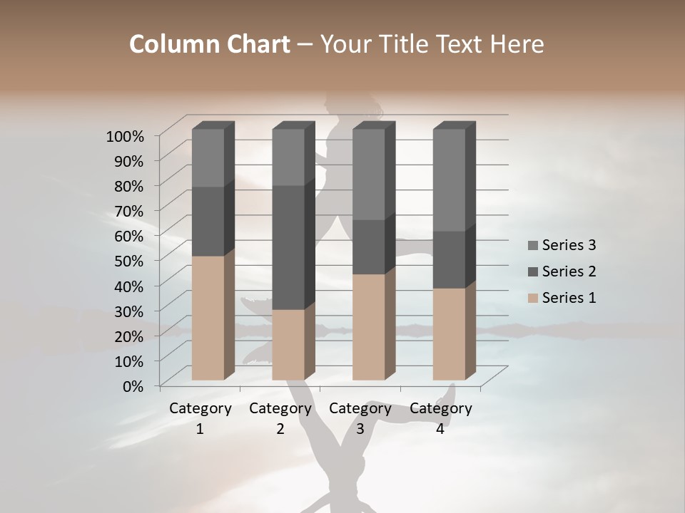 Run Female Profile PowerPoint Template