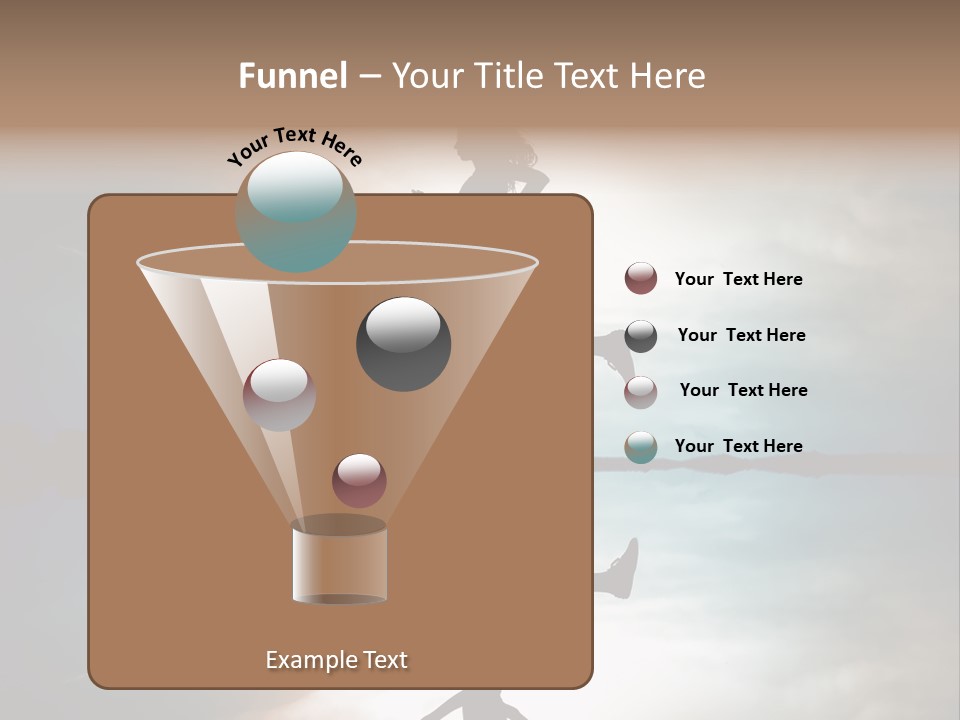 Run Female Profile PowerPoint Template