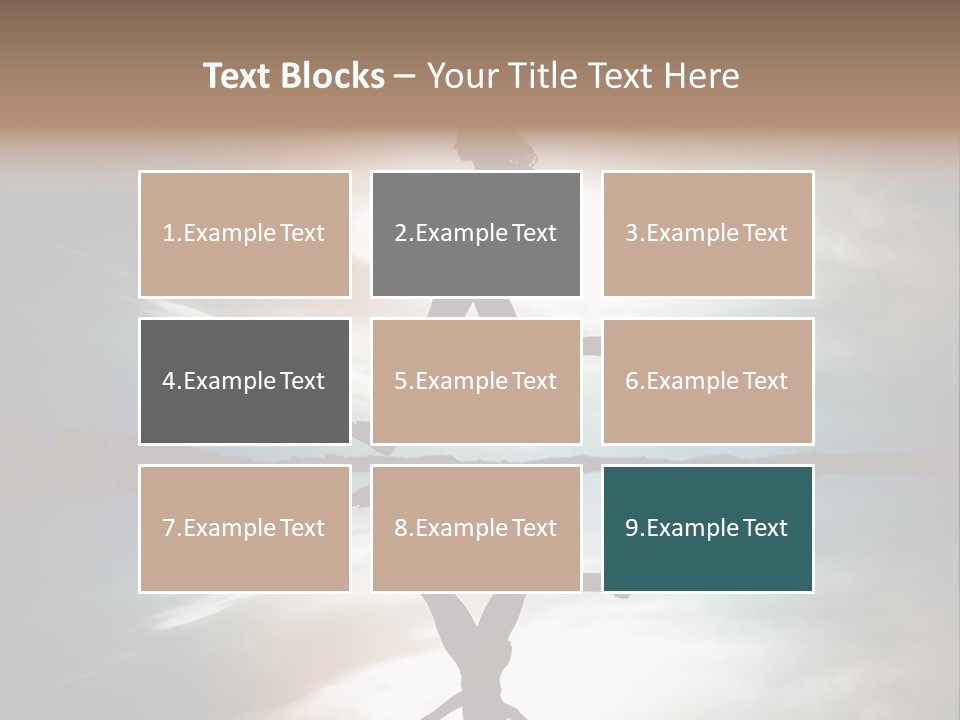 Run Female Profile PowerPoint Template