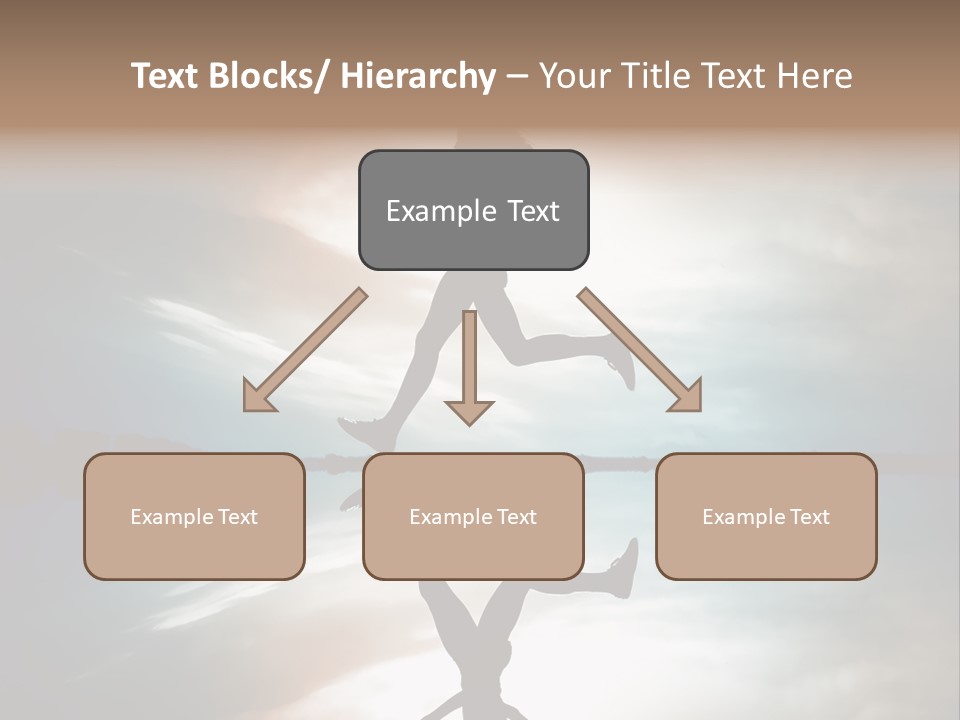 Run Female Profile PowerPoint Template