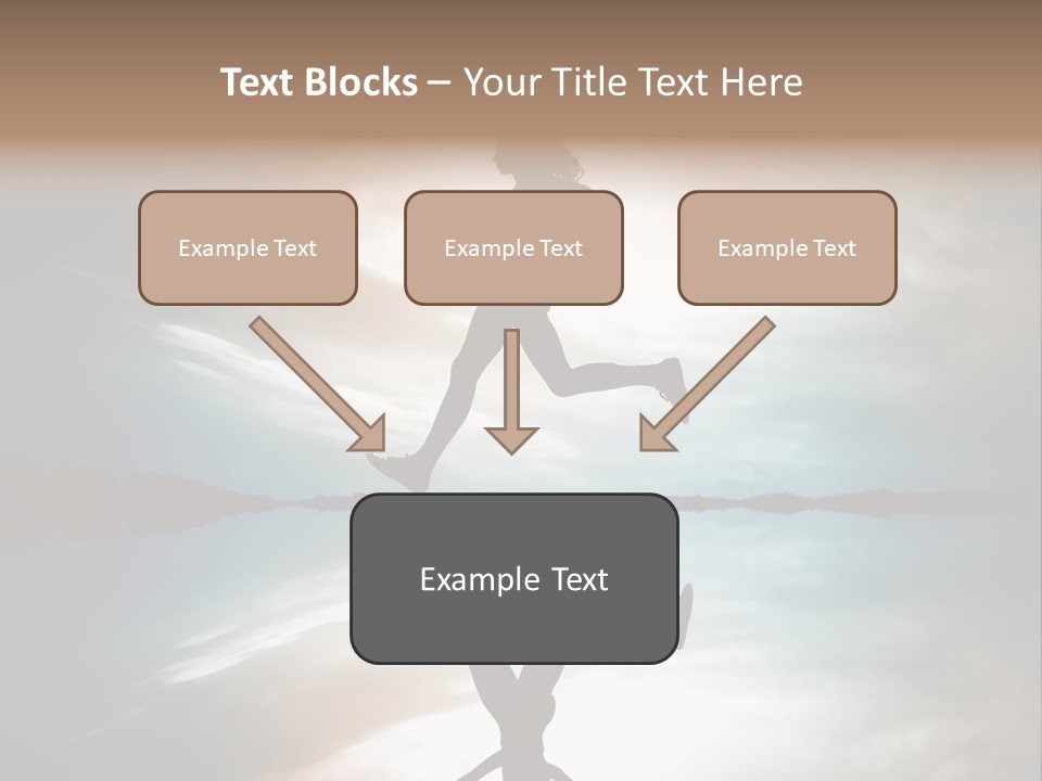 Run Female Profile PowerPoint Template