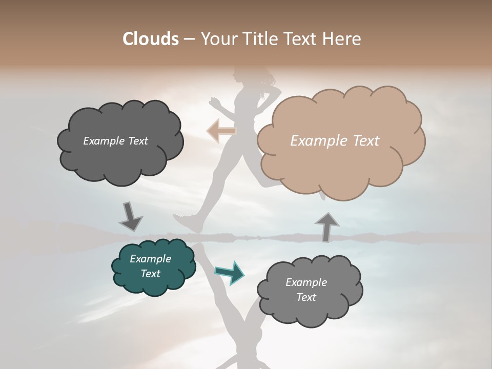Run Female Profile PowerPoint Template