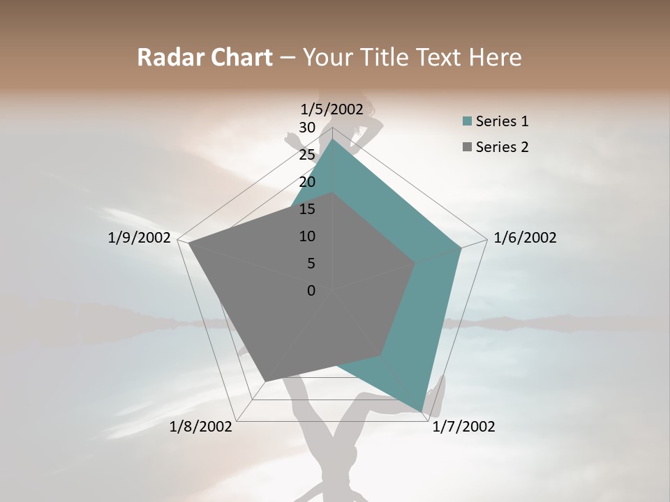 Run Female Profile PowerPoint Template