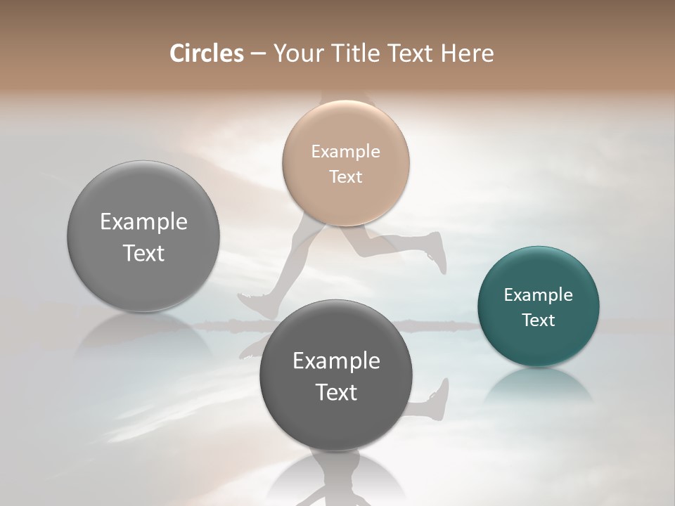 Run Female Profile PowerPoint Template