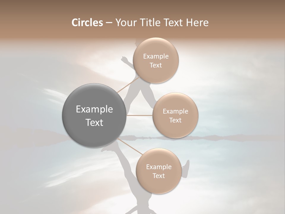 Run Female Profile PowerPoint Template