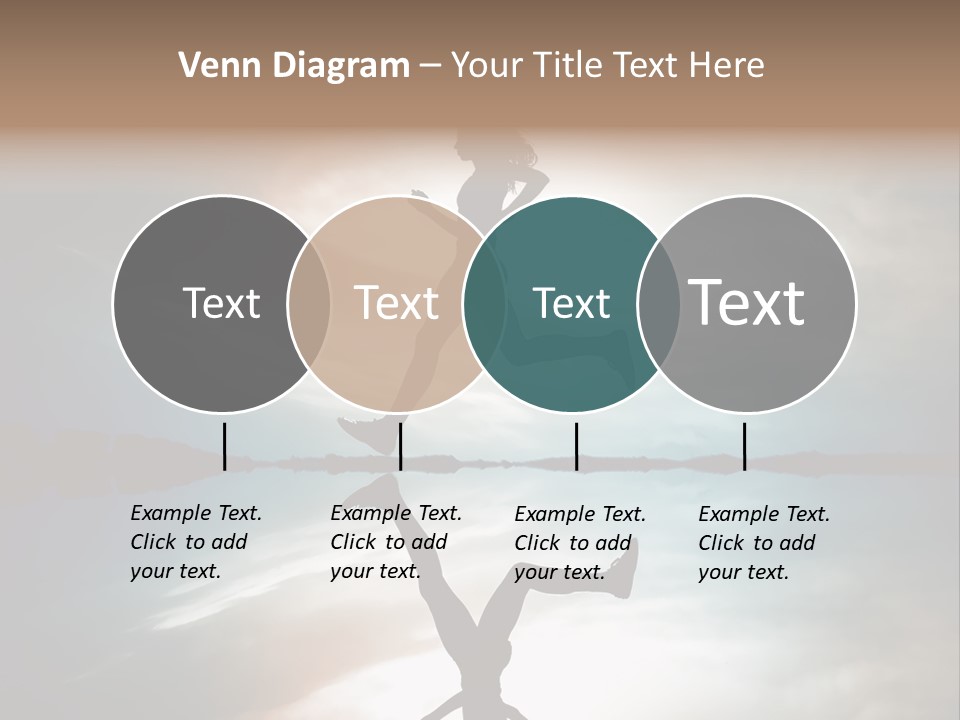 Run Female Profile PowerPoint Template