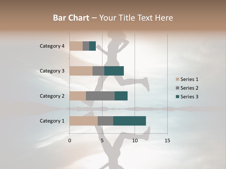Run Female Profile PowerPoint Template