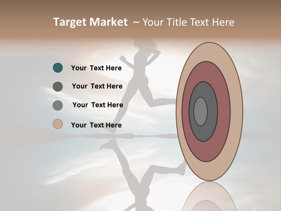 Run Female Profile PowerPoint Template