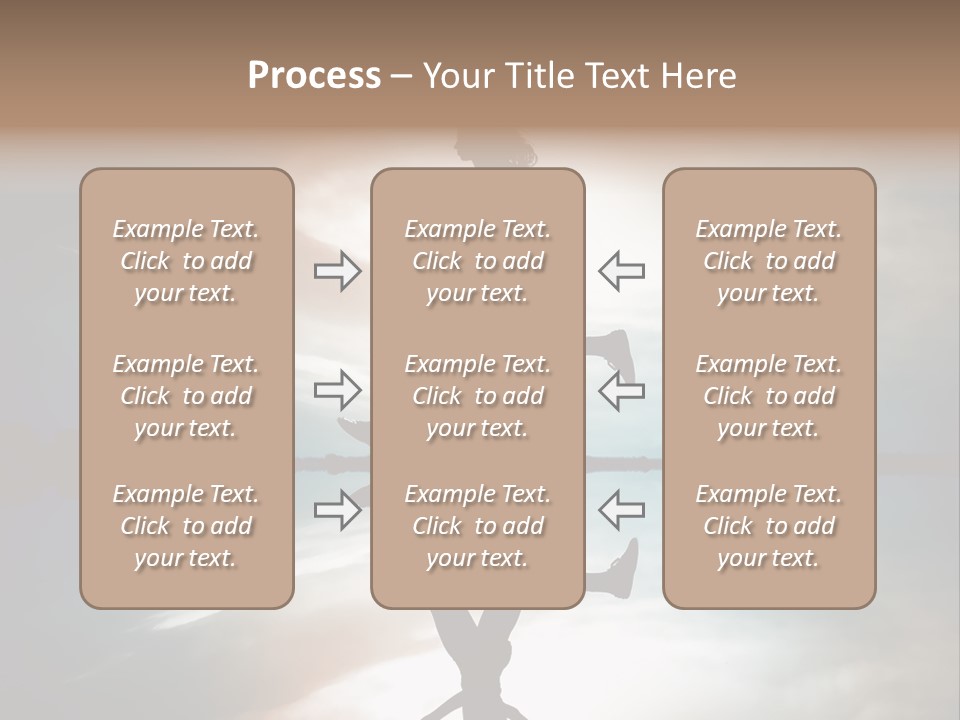 Run Female Profile PowerPoint Template
