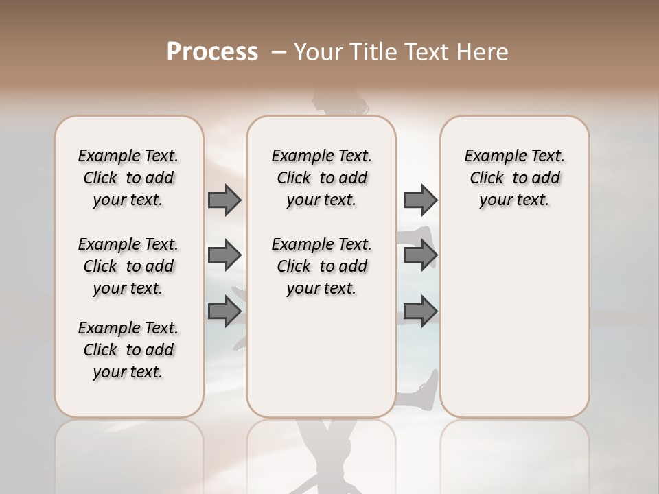 Run Female Profile PowerPoint Template