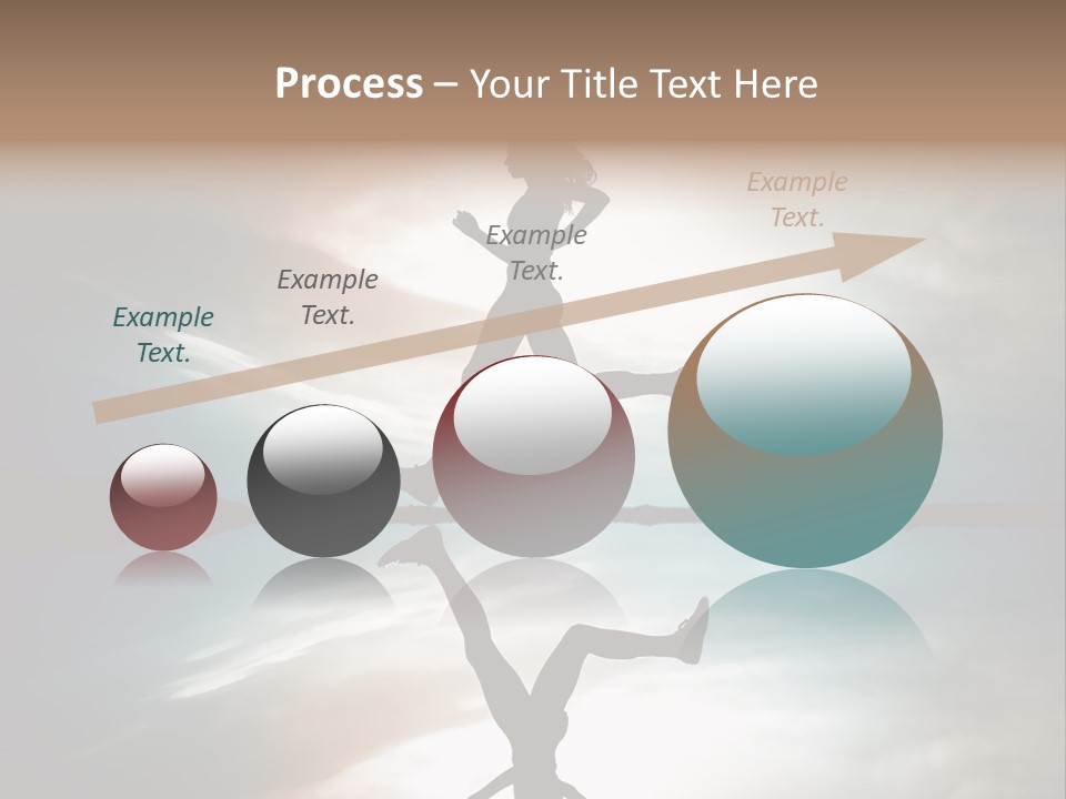 Run Female Profile PowerPoint Template