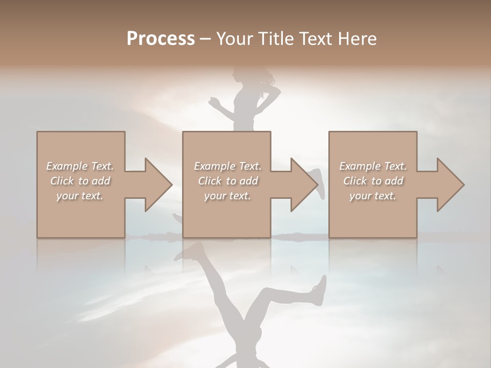 Run Female Profile PowerPoint Template