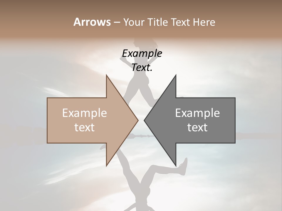 Run Female Profile PowerPoint Template