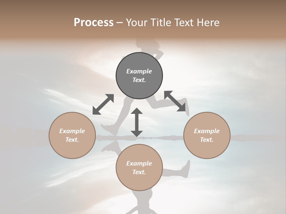 Run Female Profile PowerPoint Template