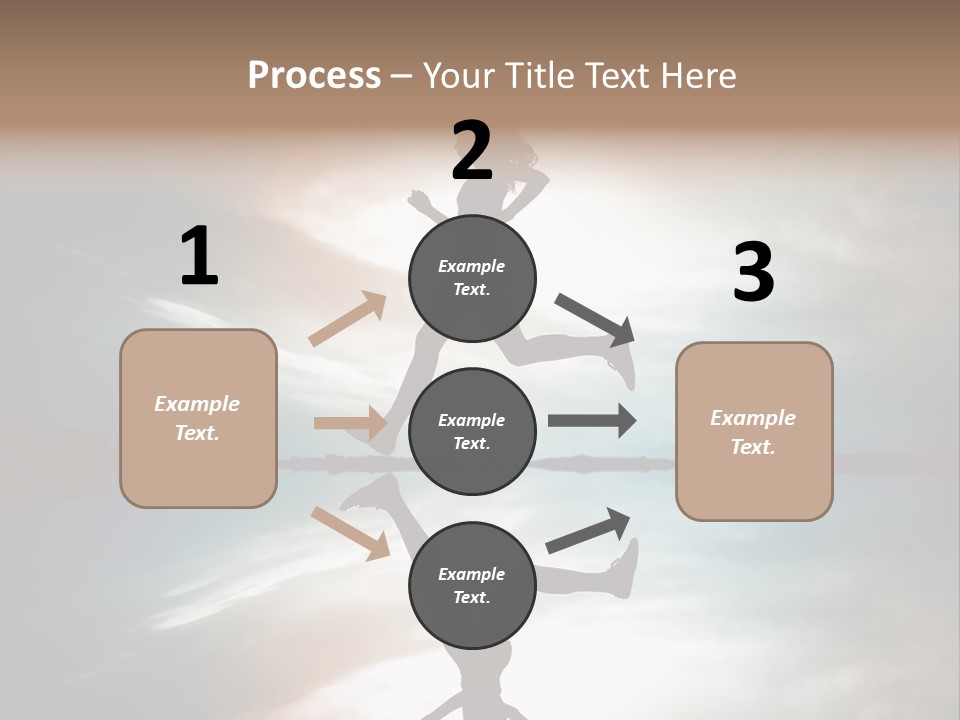 Run Female Profile PowerPoint Template