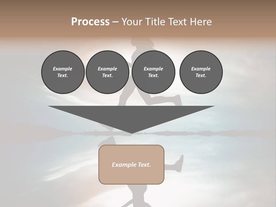Run Female Profile PowerPoint Template