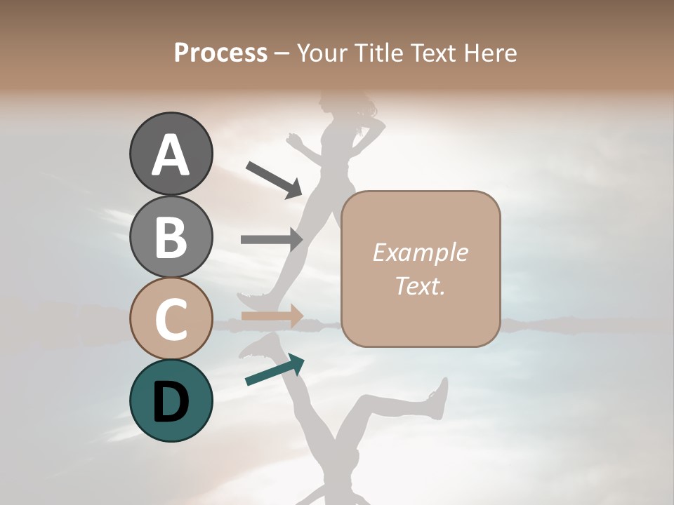 Run Female Profile PowerPoint Template