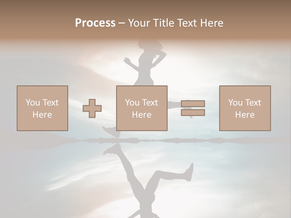 Run Female Profile PowerPoint Template