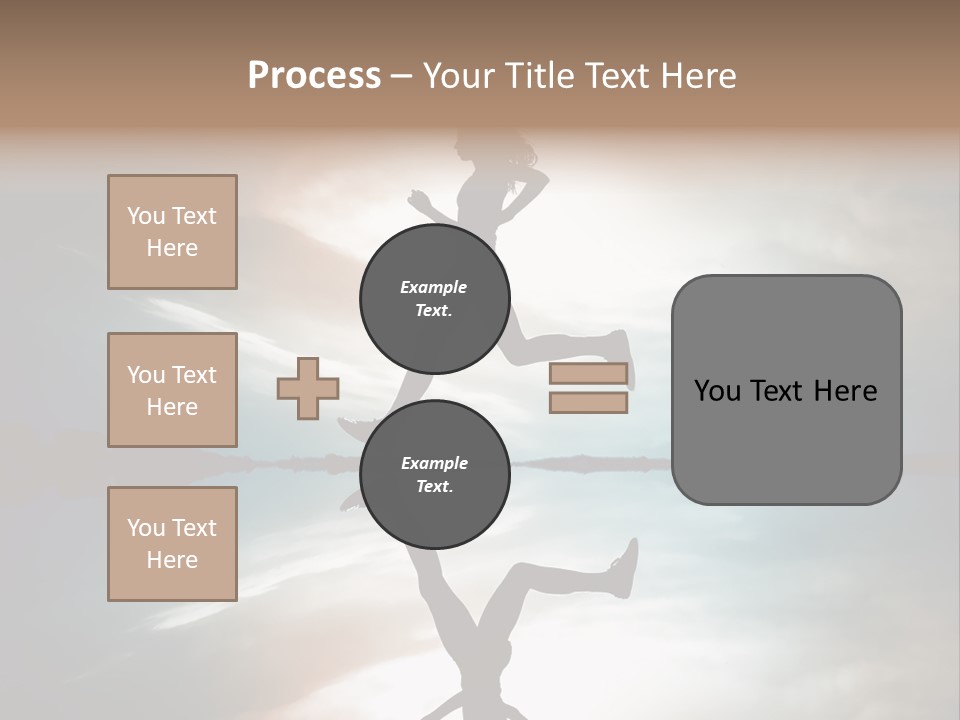 Run Female Profile PowerPoint Template