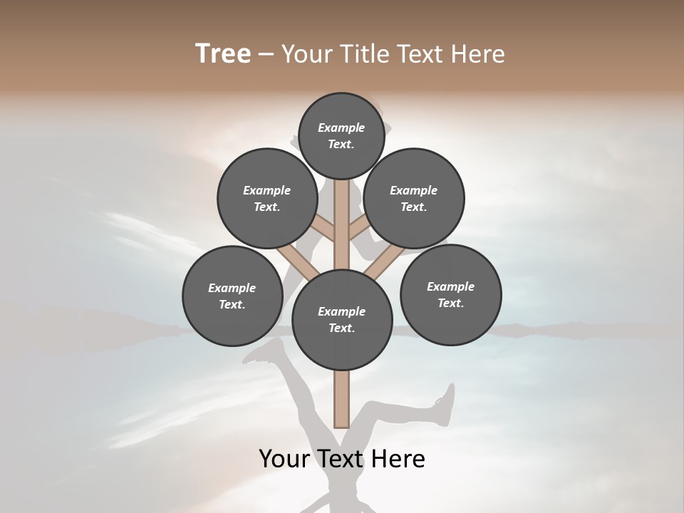 Run Female Profile PowerPoint Template