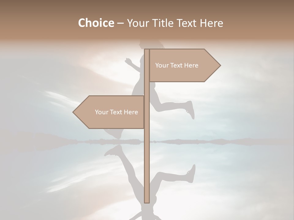 Run Female Profile PowerPoint Template