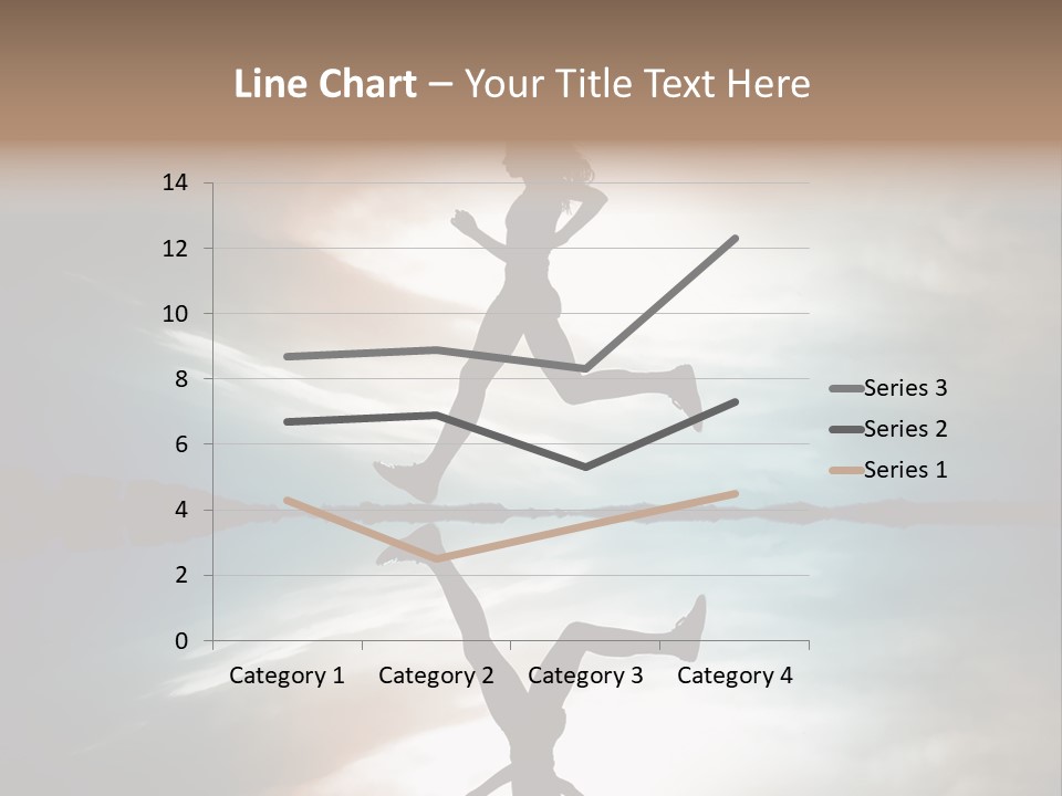 Run Female Profile PowerPoint Template