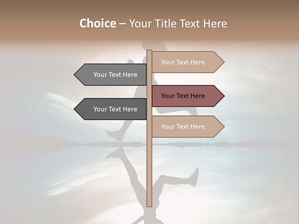Run Female Profile PowerPoint Template