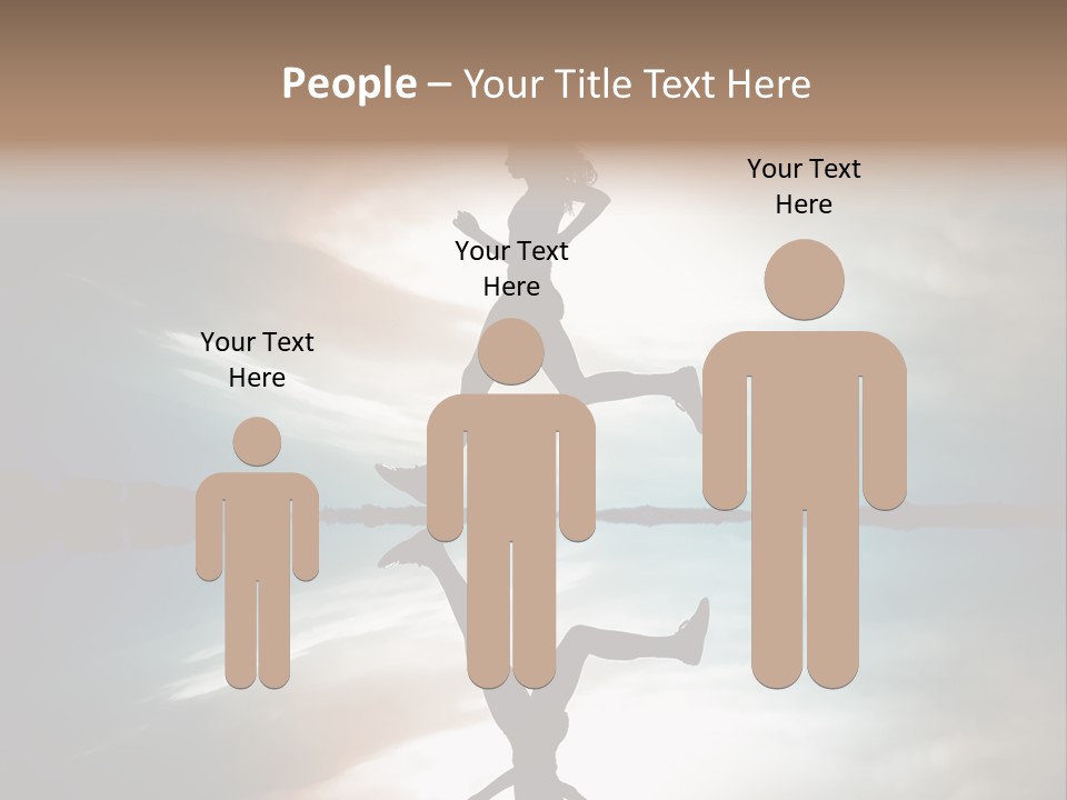 Run Female Profile PowerPoint Template