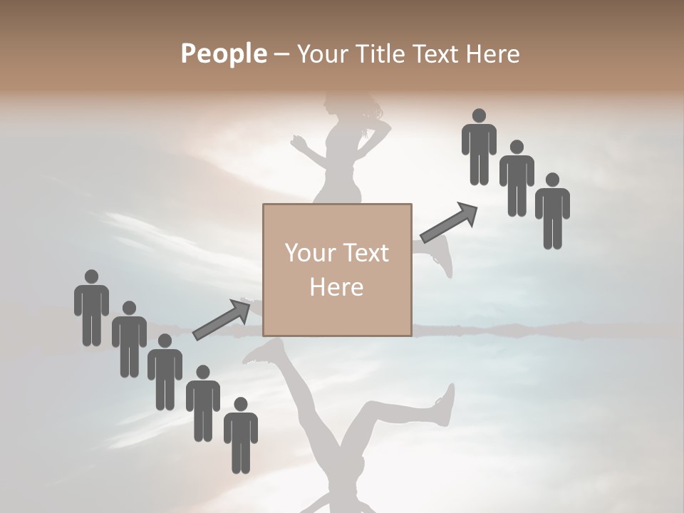 Run Female Profile PowerPoint Template