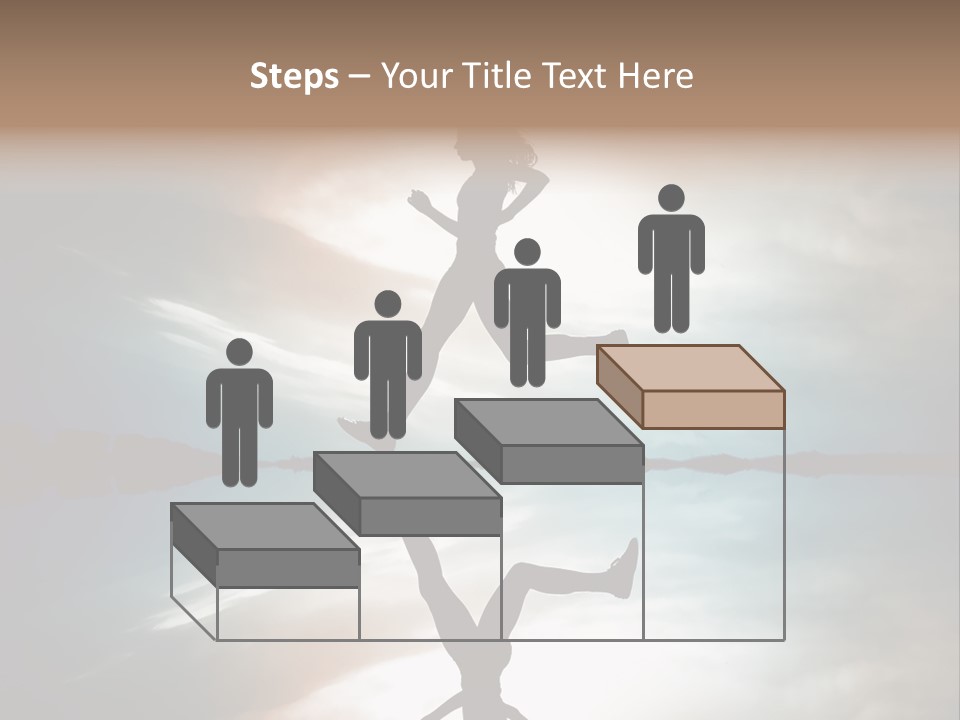 Run Female Profile PowerPoint Template