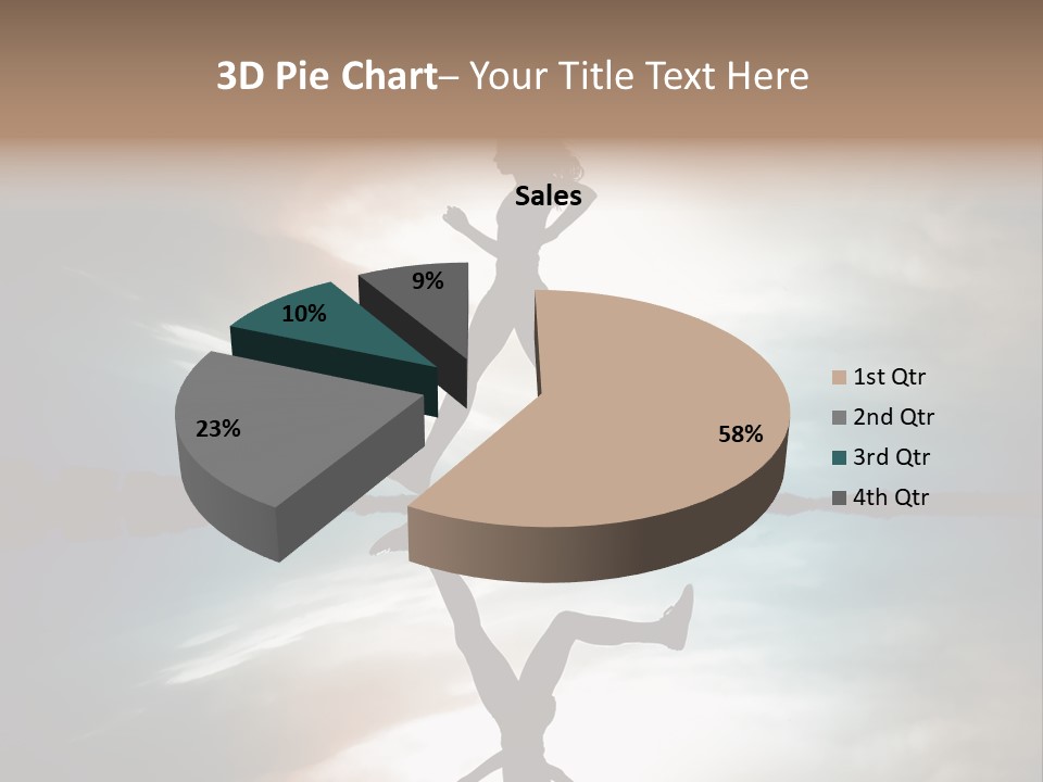 Run Female Profile PowerPoint Template