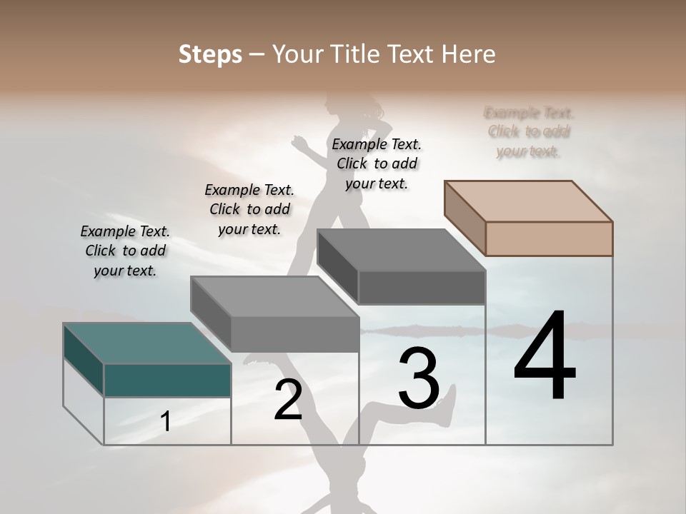 Run Female Profile PowerPoint Template