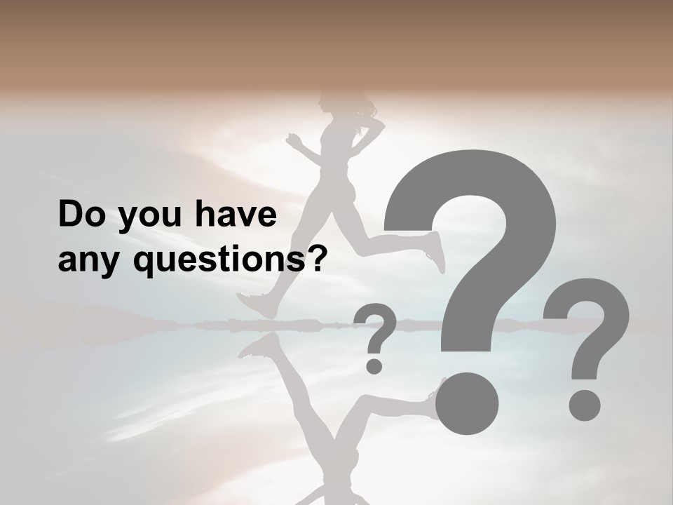 Run Female Profile PowerPoint Template