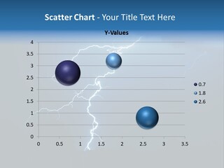 Blue Charge Thunder PowerPoint Template