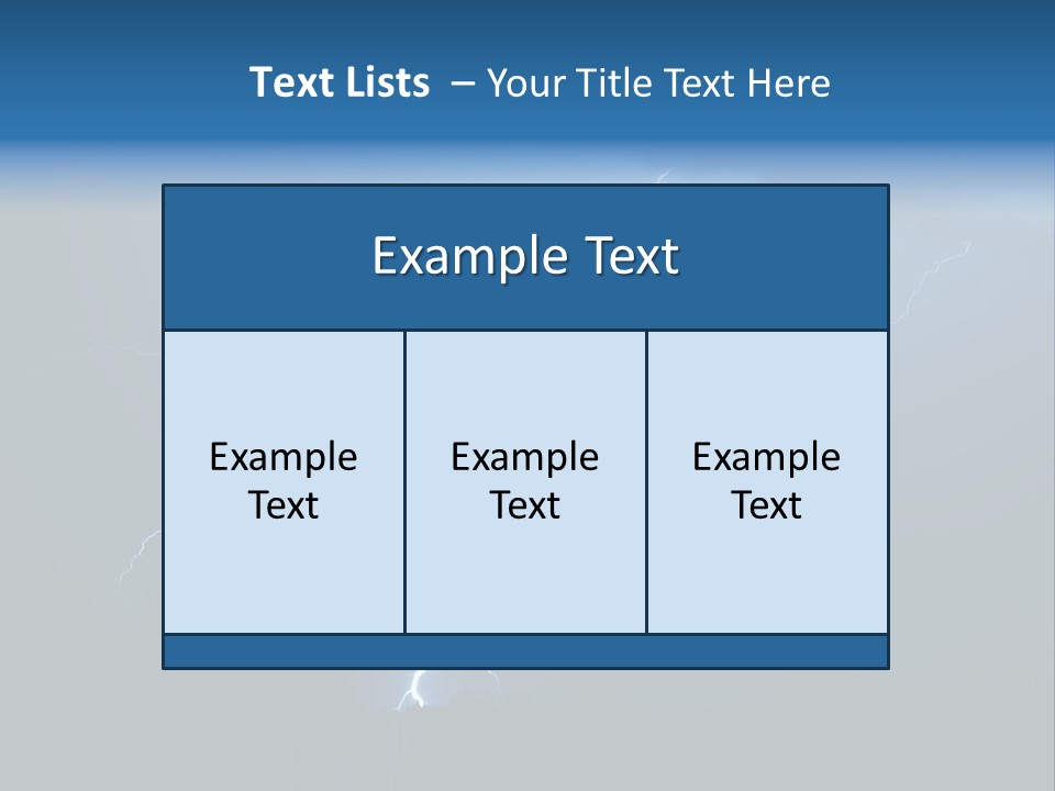 Blue Charge Thunder PowerPoint Template